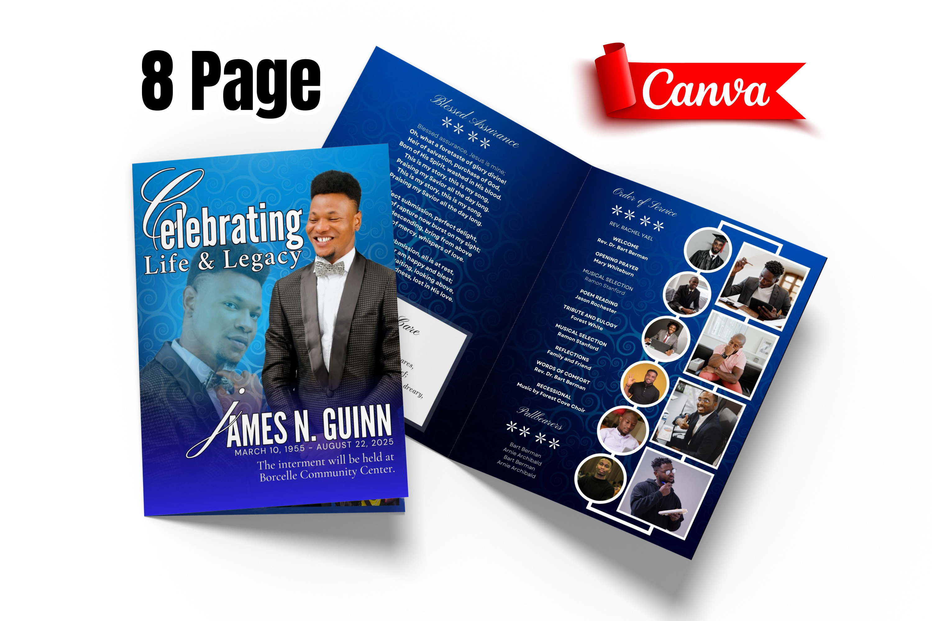 funeral program template, a Templates & Theme by craftsmaker
