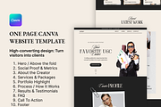 Canva Website Template UGC Creator, a Marketing Template by AtelierDuVow (Thumbnail 8 of 10)