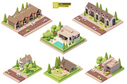 Isometric city map elements, an Object Graphic by tele52 (Thumbnail 39 of 72)