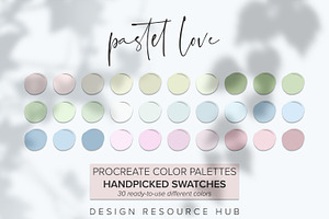 Pastel Love Procreate Palette