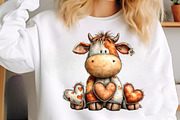 Whimsical easter highland cow clipar, an Illustration by SinaCreation (Thumbnail 8 of 11)