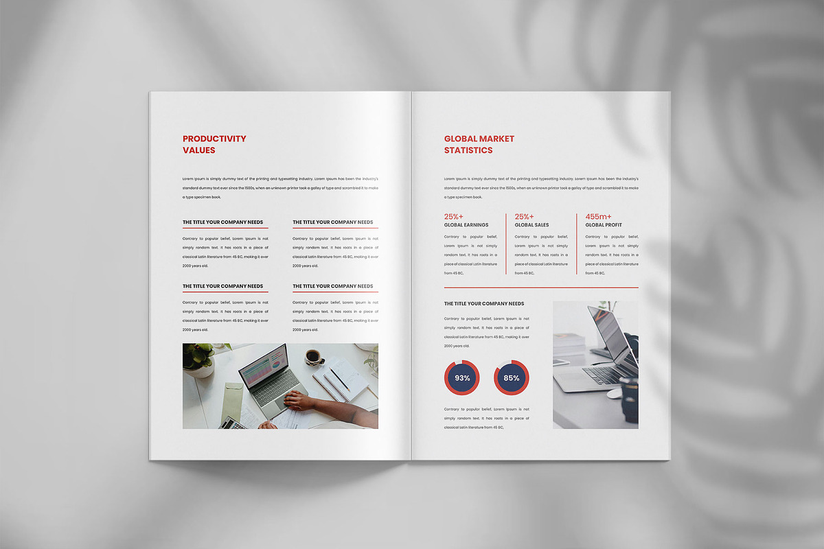 Annual report brochure template, a Brochure Template by Tanmoy Topu (Photo 10 of 12)