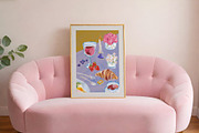 Pink Sofa | Frame Mockup 3x4 Ratio, a Household Mockup by isjakimockups (Thumbnail 6 of 8)