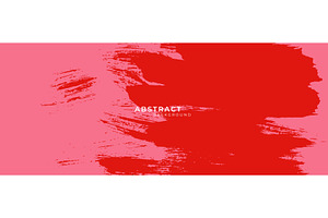 Abstract hand drawn brush strokes