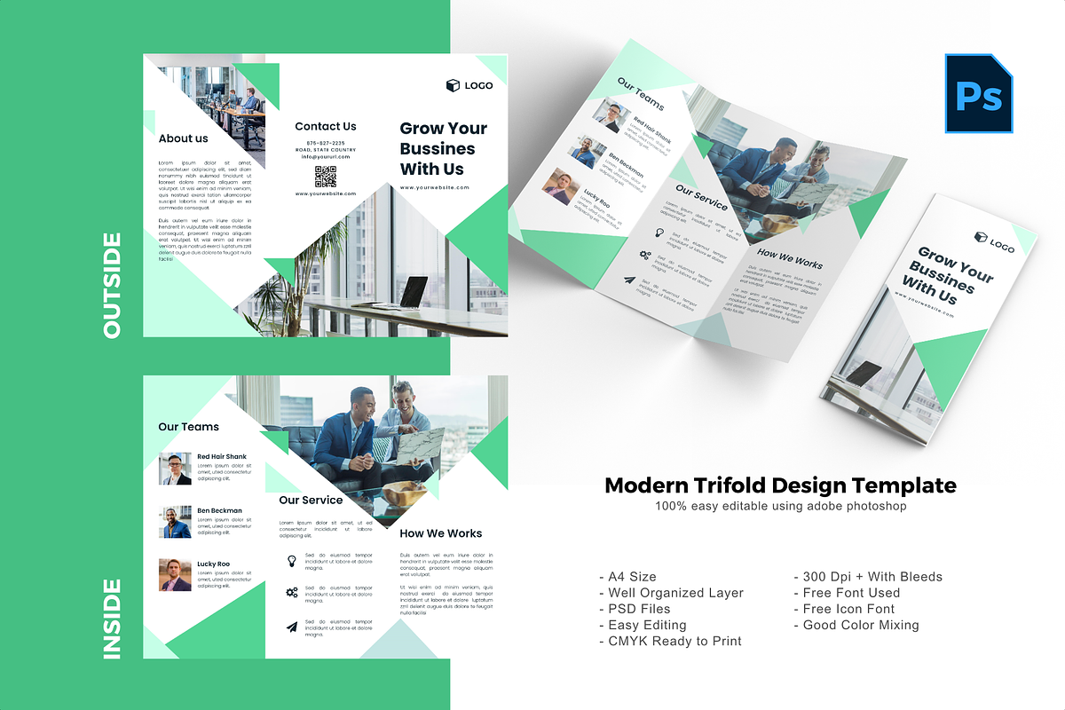 SALE | 36 BUNDLE TRIFOLD BROCHURE, a Brochure Template by rivatxfz (Photo 24 of 37)