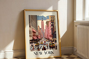 Vintage Travel Poster New York, a Decorative Illustration by elfy creative (Thumbnail 4 of 4)