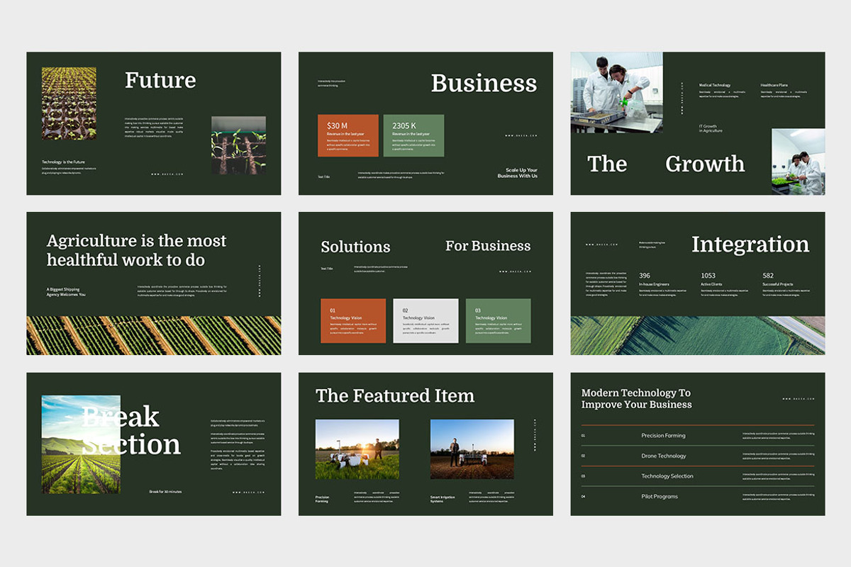 Basea : Agriculture Google Slides, a Presentation Template by Punkl Camp (Photo 7 of 9)