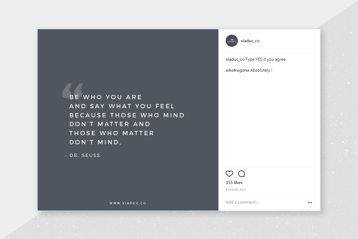 Quotes Social Media Kit, a Social Media Template by Viaduc (Photo 4 of 6)