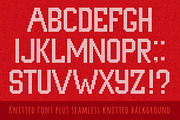 Knitted letters, seamless background, a Decorative Illustration by VasilkovS (Thumbnail 3 of 5)
