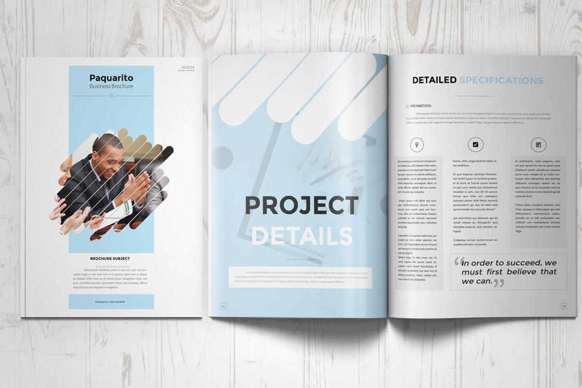 Paquarito Business Proposal, a Brochure Template by Kahuna Design (Photo 4 of 4)