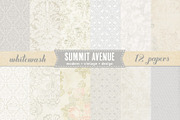 Vintage Whitewash Digital Papers, a Pattern Graphic by Summit Avenue (Thumbnail 1 of 2)
