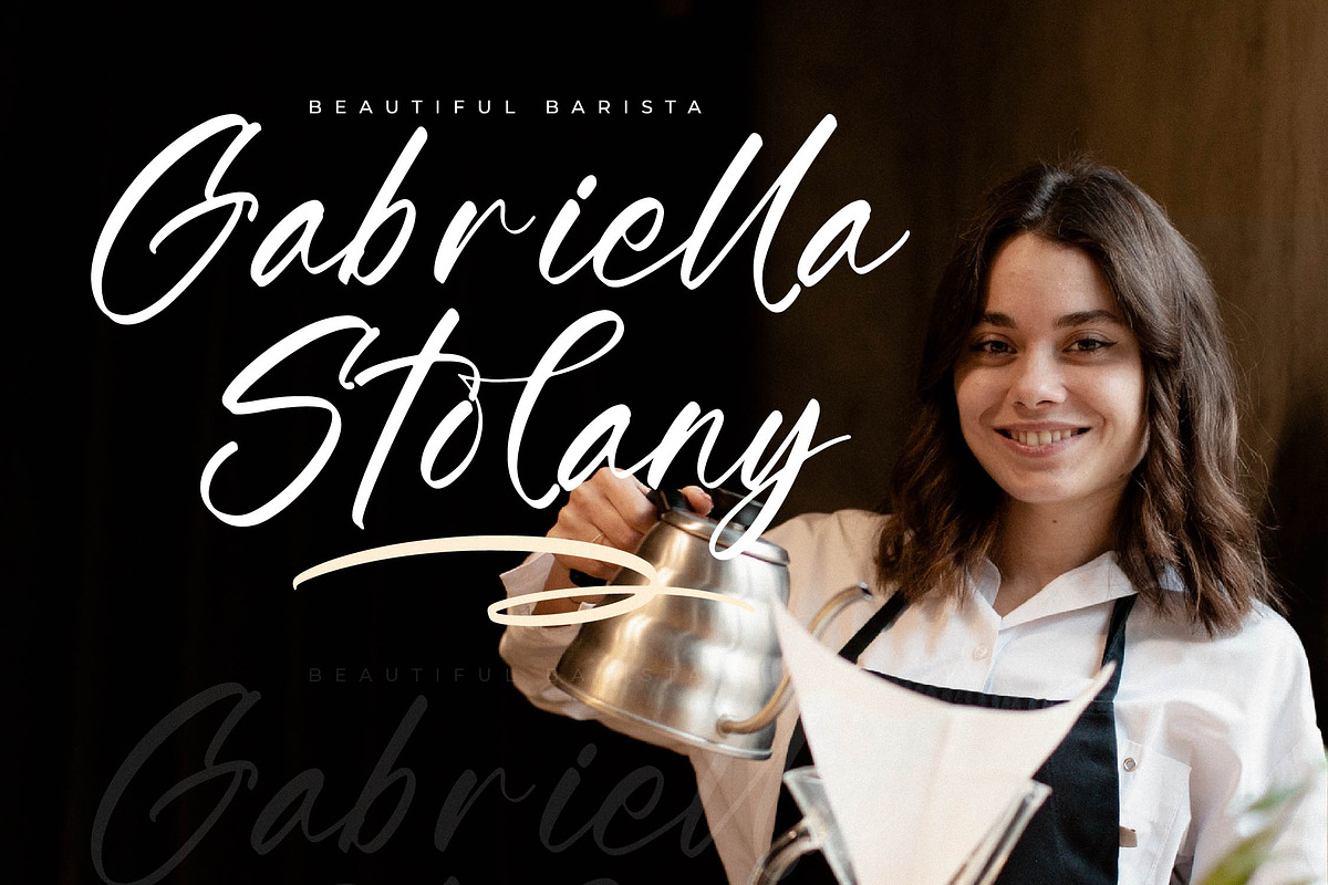 Gatmoley Modern Handwritten Font, a Script Font by Letterena Studios Script (Photo 6 of 15)