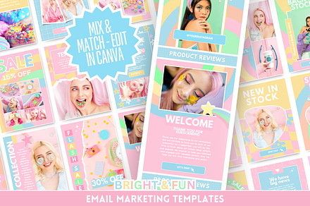 Bright & Fun Email Templates, an Email Template by SunshineStudioBoutique