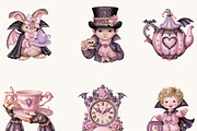 Halloween Tea Party Clipart Bundle, a Seasonal Illustration by BusyDaydesign (Thumbnail 6 of 9)
