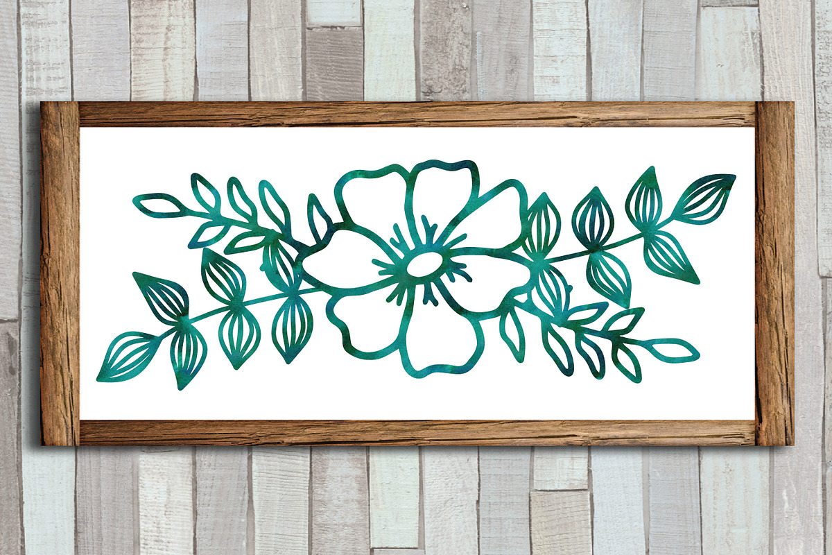 Floral Bouquet SVG Bundle, an Illustration by OldMarket Designs (Photo 8 of 8)