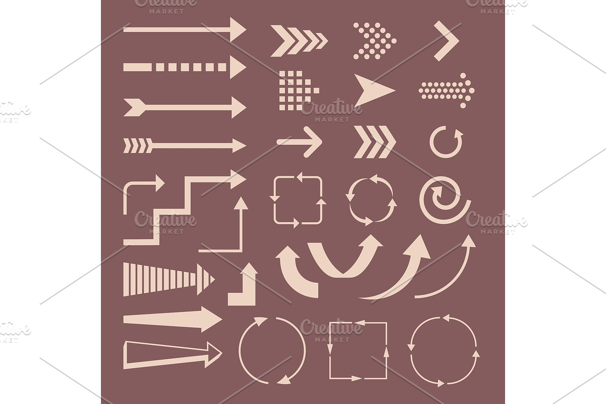 Set of arrows and destinations, a Background Graphic by Stock-Smart-Start