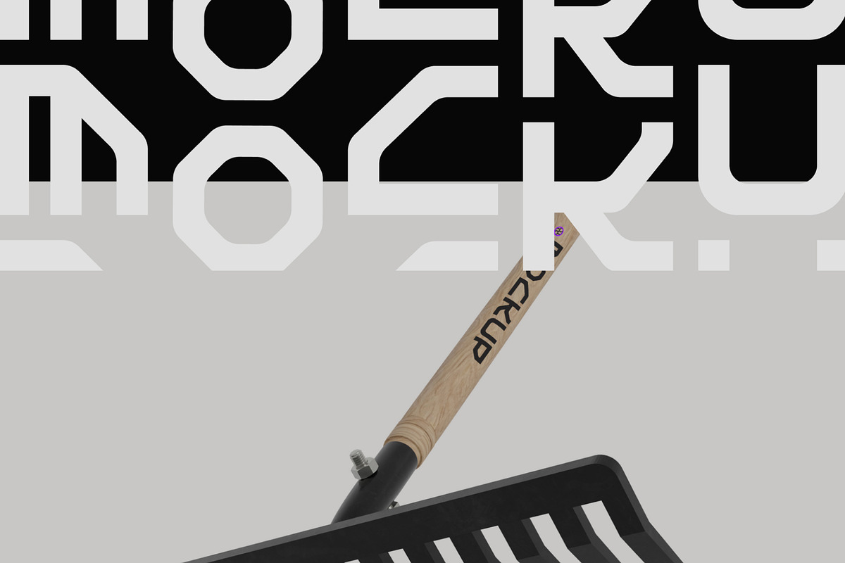 Iron Rake Mockup, a Household Mockup by hiddemaru (Photo 3 of 4)