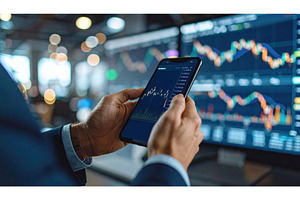 Digital trader analyzing fluctuating, a Business Photo by Igor Tichonow