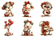 Quirky Birthday Animals Clipart, an Illustration by Designking (Thumbnail 4 of 5)