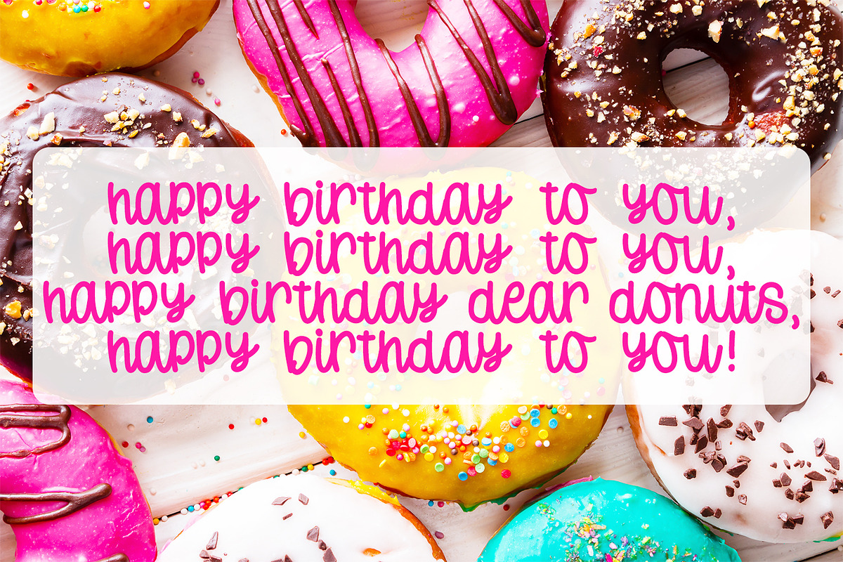 Donut Worry - A Hand-lettered Font preview 6