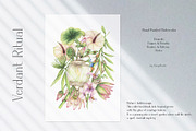 Watercolor Verdant Ritual Collection, a Decorative Illustration by MayaNavits (Thumbnail 3 of 13)