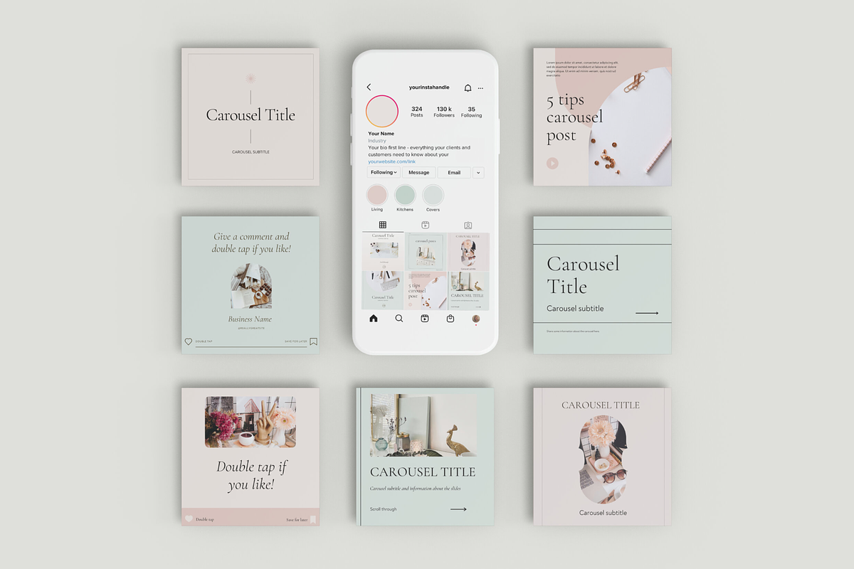 Canva Instagram Template Pack Bundle, a Social Media Template by Amado Brand Design Studio (Photo 4 of 9)