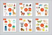 ABC Cute animals alphabet, a Graphic by Helen Sko (Thumbnail 3 of 6)