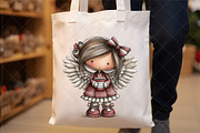 Whimsical Christmas Angel Clipart, an Illustration by SinaCreation (Thumbnail 6 of 7)