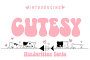 Cutesy Fonts, a Font by Fox7 By Rattana (Thumbnail 1 of 6)