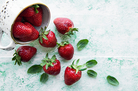 Fresh ripe delicious strawberries, a Food & Drink Photo by Olena Rudo