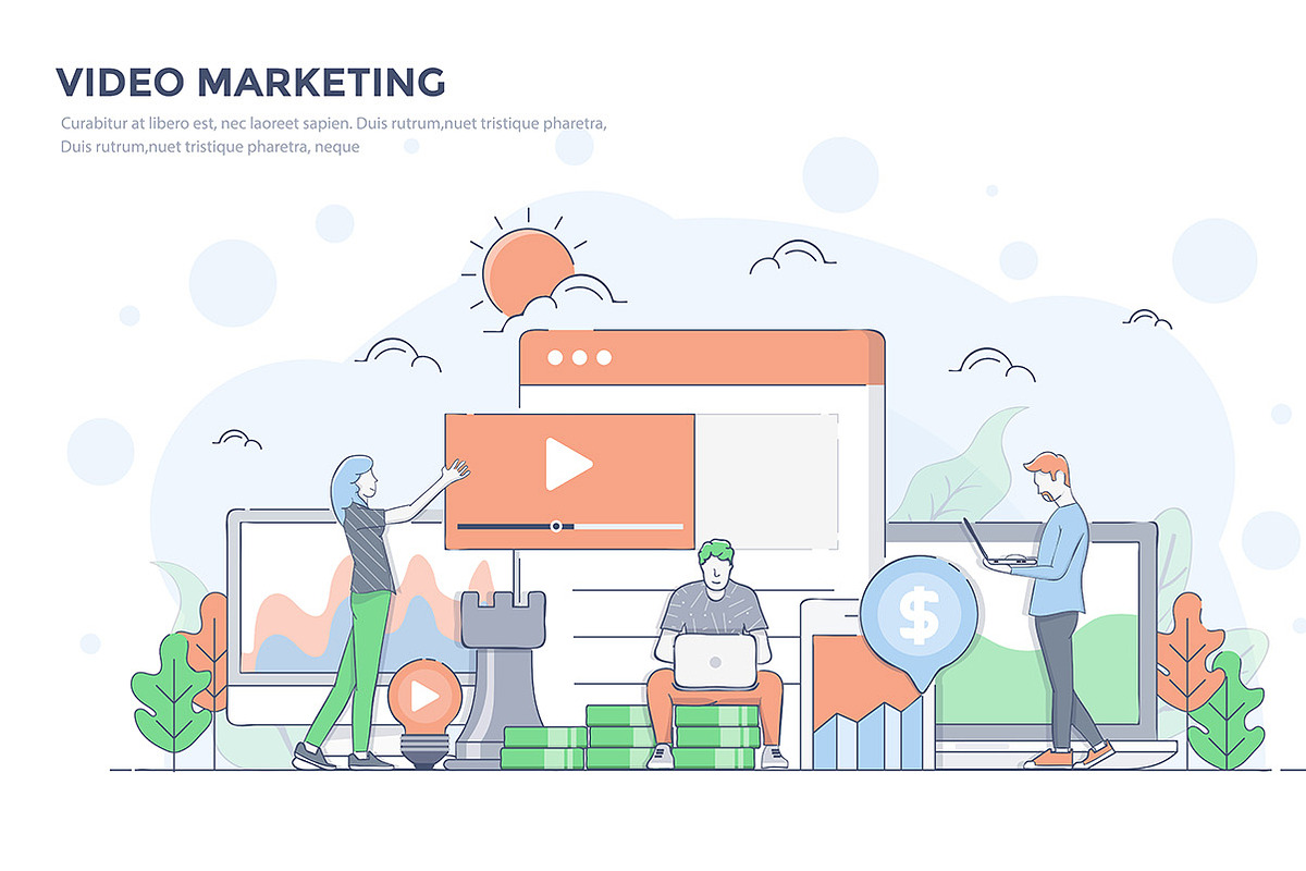 Modern Business concept for websites, a Person Illustration by Creative Graphics (Photo 11 of 12)