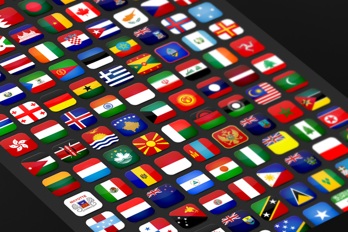Rounded Flags (275 Flags), a Solid Icon by alpercakici (Photo 2 of 4)