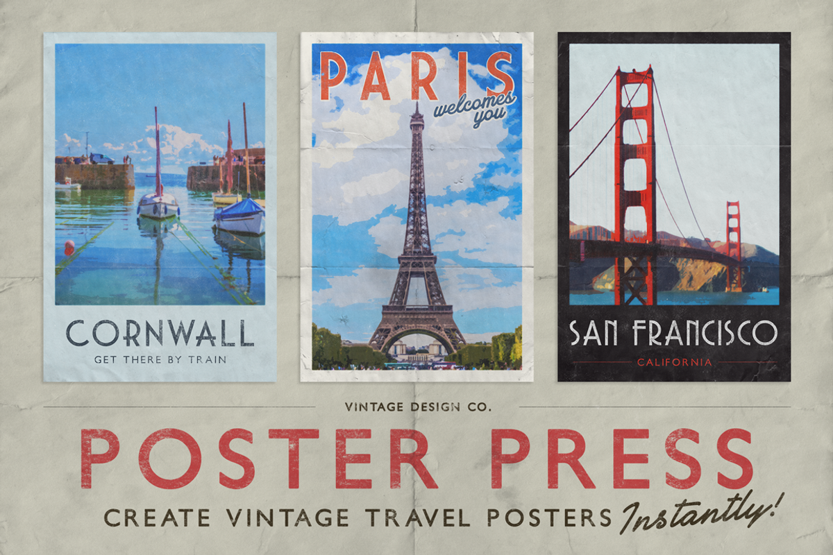 PosterPress for Photoshop, a Layer Style Add-On by Ian Barnard (Photo 1 of 5)