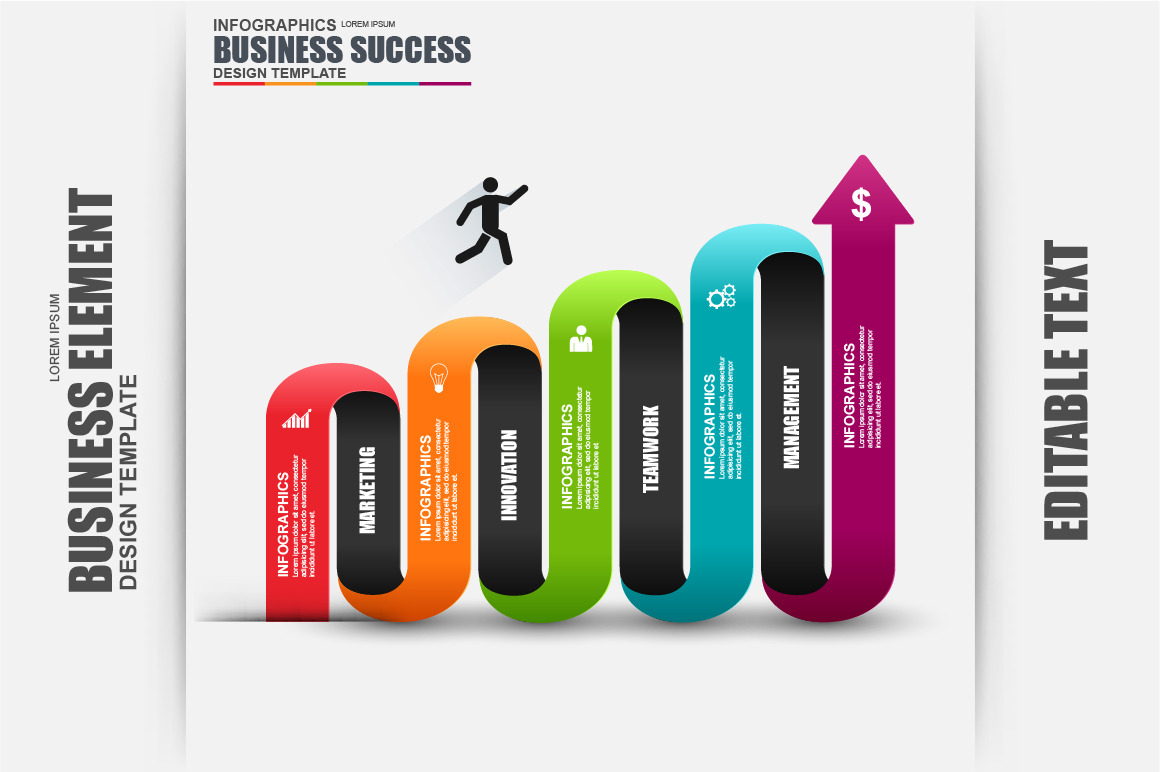 Business Success Infographic Element, a Presentation Template by alexdndz
