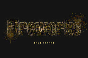 Fireworks Text Effect, a Layer Style Add-On by studiogstock