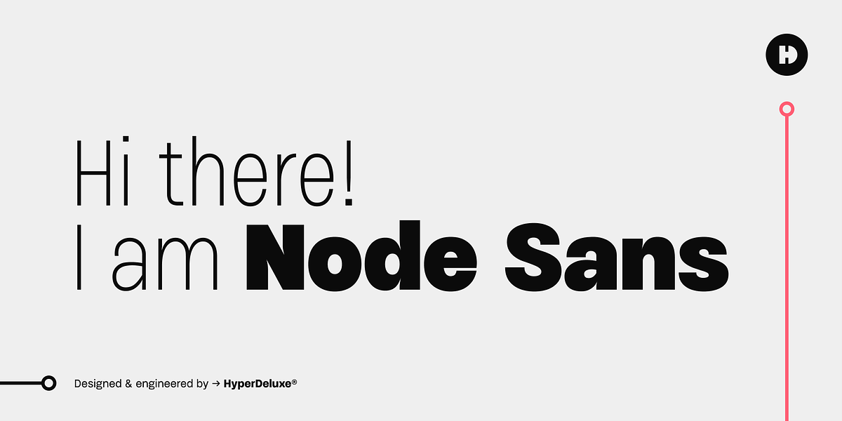 HD Node Sans, a Sans Serif Font by HyperDeluxe (Photo 1 of 17)