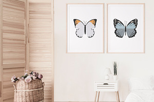 Boho Butterflies Clipart