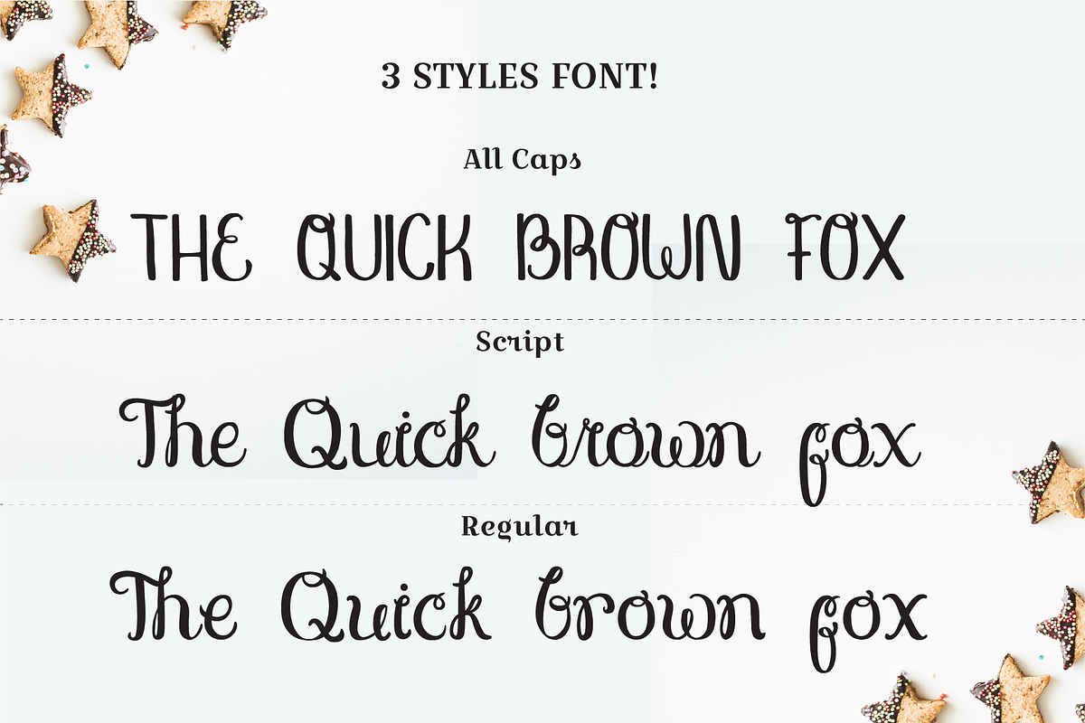 Sugar Frosting Font Trio preview 2
