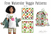 Watercolor Veggies with & w/o Faces, an Illustration by Ashley Katrina (Thumbnail 9 of 10)