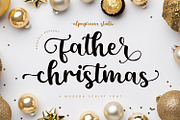 Father Christmas-Modern Script Font, a Script Font by Alpaprana (Thumbnail 1 of 12)