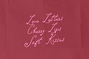 Cherry Wish Romantic Font, a Handwritten Font by BilberryCreates (Thumbnail 9 of 11)