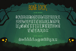 Bone Lock Halloween Font