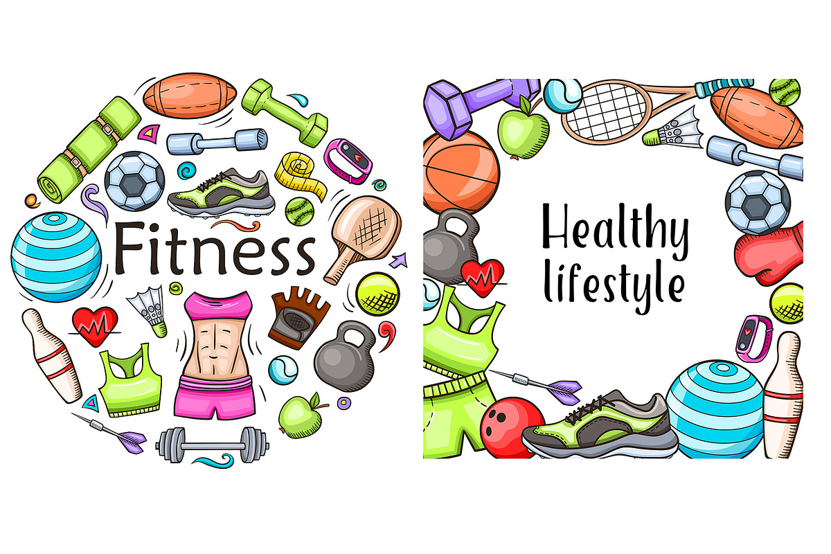 Fitness and Sport Design Kit, a Sport Illustration by Artspace (Photo 3 of 3)