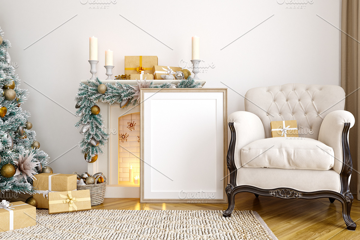 Christmas Frame Mockup Bundle -20, a Print Template by Mockup Shop (Photo 35 of 39)