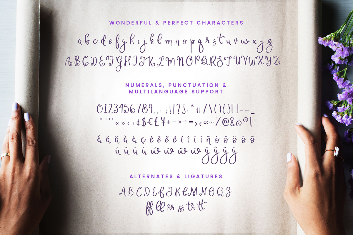 Wonderful & Perfect | A Script Font preview 2