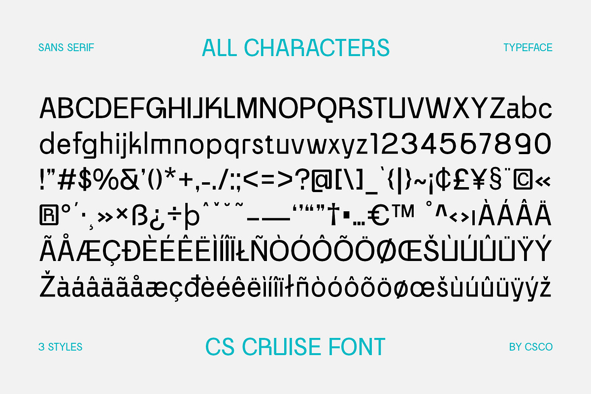 CS Cruise – Modern Font, a Sans Serif Font by Craft Supply Co. (Photo 8 of 8)