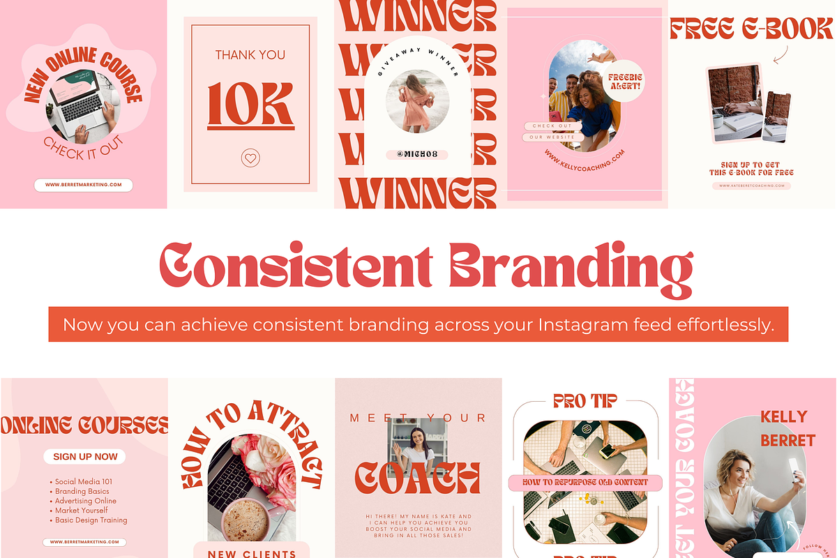 Coaching Instagram Post Templates, a Social Media Template by Hell Yeah Designs (Photo 7 of 7)