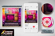 Retro Flyer Template, a Flyer Template by XtremeFlyers (Thumbnail 2 of 2)