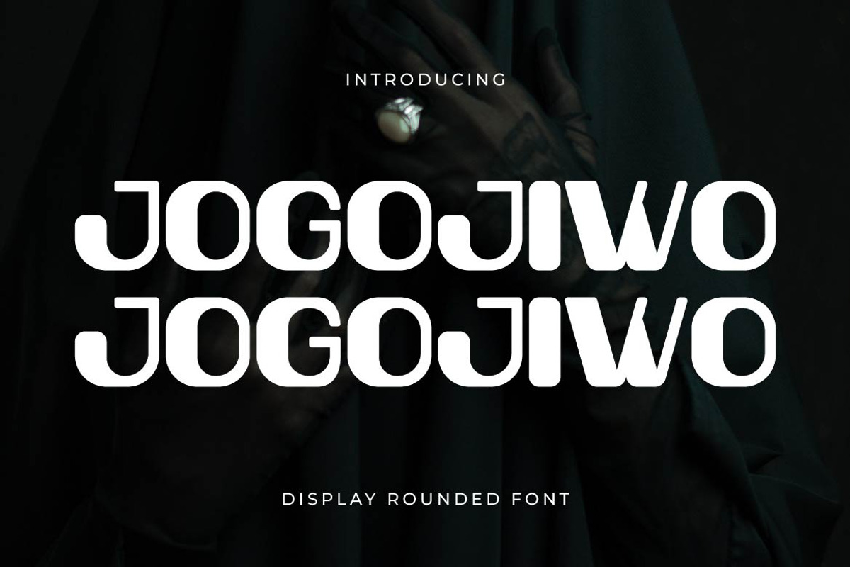 Jogojiwo – Bold Rounded Display Font, a Sans Serif Font by Artiveko (Photo 1 of 6)
