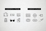44 Travel Line Icons Pack, an Outline Icon by Hatch Design Workshop (Thumbnail 3 of 10)